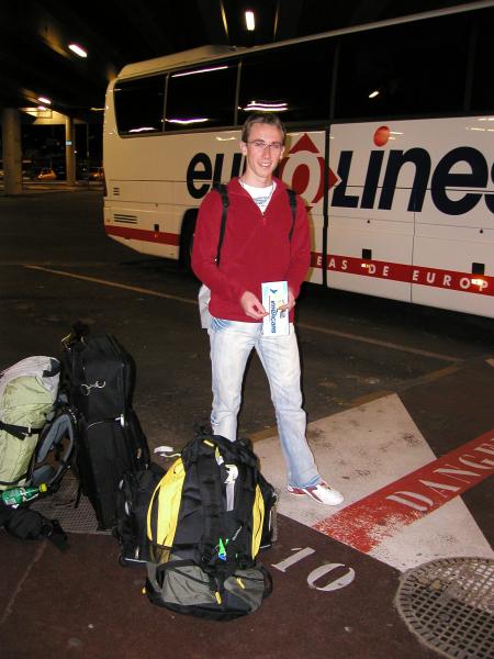 Départ en bus de Toulouse à 22h
